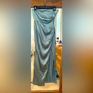 Brand New!! Showpo Sage Green Satin slip dress!!
